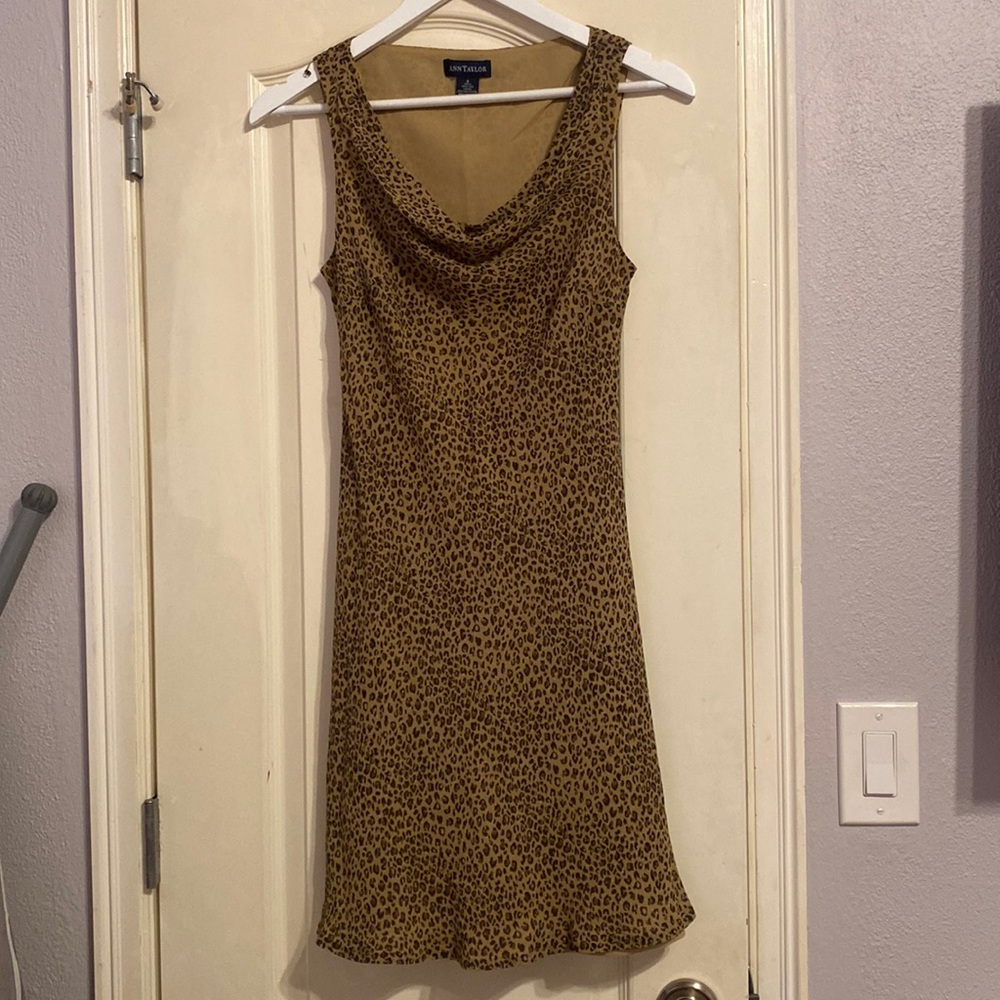 Ann Taylor Leopard Dress Size 6